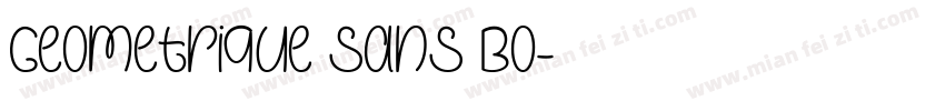 Geometrique Sans Bo字体转换
